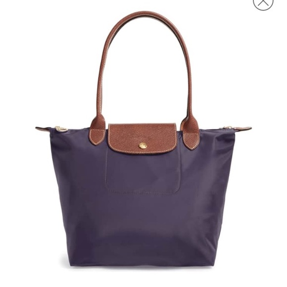 Longchamp Handbags - |SOLD| Longchamp Le Pliage Purple Tote Small